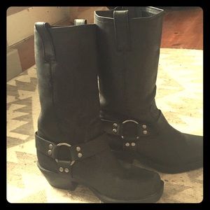 100% Leather Engineer/ Motorcycle Boots